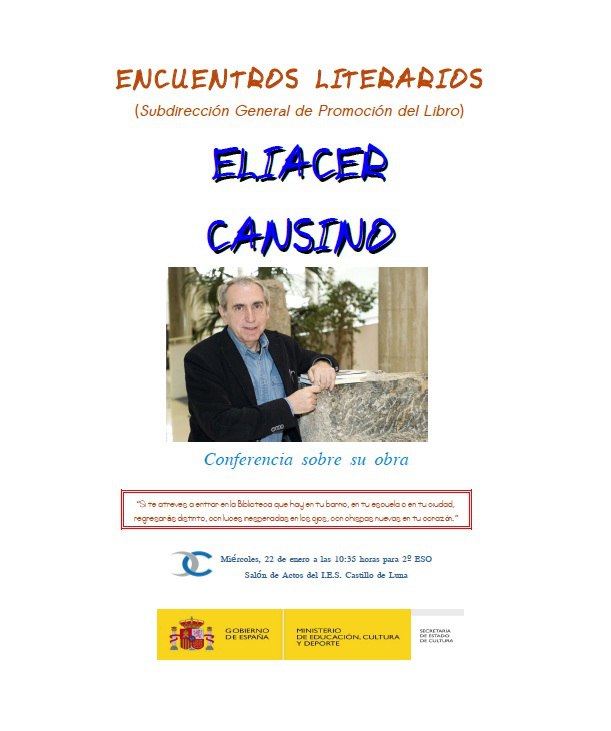 Conferencia del escritor Eliacer Cansino